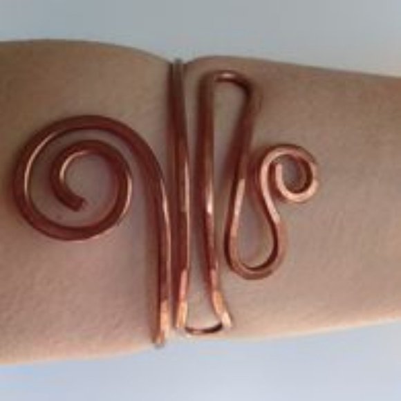 Copper Upper Arm Cuff - Picture 2 of 3
